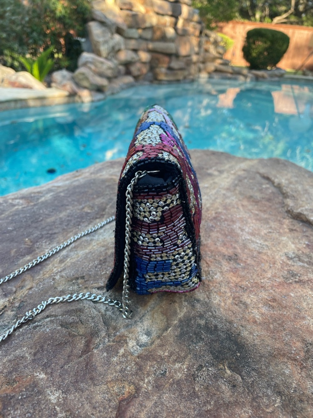 Zara “Party Glitter” Multi-Color Beaded Evening Crossbody Bag (CdlG) - Picture 3 of 10